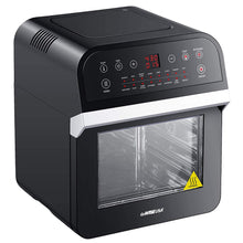 Load image into Gallery viewer, GoWISE USA 12.7-Quart Electric Air Fryer Oven w/Rotisserie and Dehydrator + Accessory Set and 50 Recipes (Black (Deluxe))