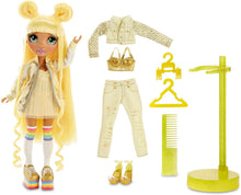 Load image into Gallery viewer, Rainbow Surprise Rainbow High Sunny Madison - Yellow Clothes Fashion Doll with 2 Complete Mix &amp; Match Outfits and Accessories, Toys for Kids 6 to 12 Years Old