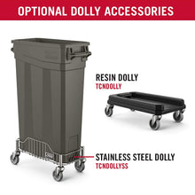 Load image into Gallery viewer, Suncast Commercial Narrow Trash Can Plastic