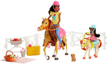 Load image into Gallery viewer, Mattel Barbie Playset with Barbie and Chelsea Dolls, 2 Horses and 15+ Accessories