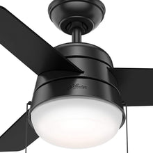 Load image into Gallery viewer, Hunter Fan Company Hunter 36&quot; Aker Fresh White Ceiling Fan with Light