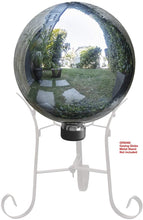 Load image into Gallery viewer, Alpine Corporation GLB292SL Garden, Lawn, Yard, Silver Alpine Glass Gazing Globe, Outdoor Festive Holiday Décor f