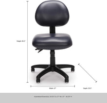 Load image into Gallery viewer, OFM 24-Hour Vinyl Multi-Adjustable Armless Task Chair