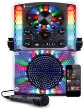 Load image into Gallery viewer, Singing Machine SML625BTBK Bluetooth CD+G Karaoke System Black