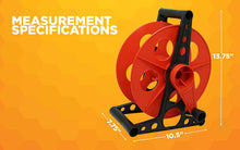 Load image into Gallery viewer, Woods E103 E-103 Wheel, Holds Up to 150 16/3 Extension 125 Feet of 14/3 Gauge Cord, Holiday, Rope, Hose Reel Storage and Light Wire, Heavy Duty Plastic