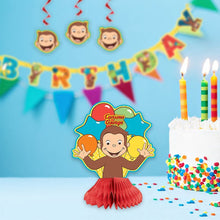 Load image into Gallery viewer, Unique Curious George Hanging Swirl Party Decorations 26", 3 Ct.