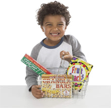 Load image into Gallery viewer, Melissa &amp; Doug Grocery Basket with Play Food