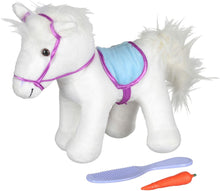 Load image into Gallery viewer, Pucci Pups Friends Pony White Horse with carrier and accessories