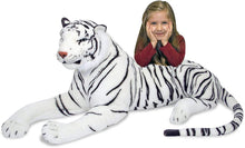 Load image into Gallery viewer, Melissa &amp; Doug White Tiger Giant Stuffed Animal