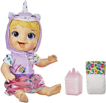 Load image into Gallery viewer, Baby Alive Tinycorns Doll, Unicorn, Accessories, Drinks, Wets, Blonde Hair Toy for Kids Ages 3 Years and Up