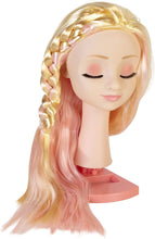 Load image into Gallery viewer, CGH Cute Girls Hairstyles! Styling Head - Straight Blonde Hair Doll