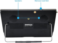 Load image into Gallery viewer, Trexonic Ultra Lightweight Rechargeable 12" LED TV With HDMI, SD, MMC, USB, VGA, Headphone Jack, AV Inputs and Output And Built-in Digital Tuner