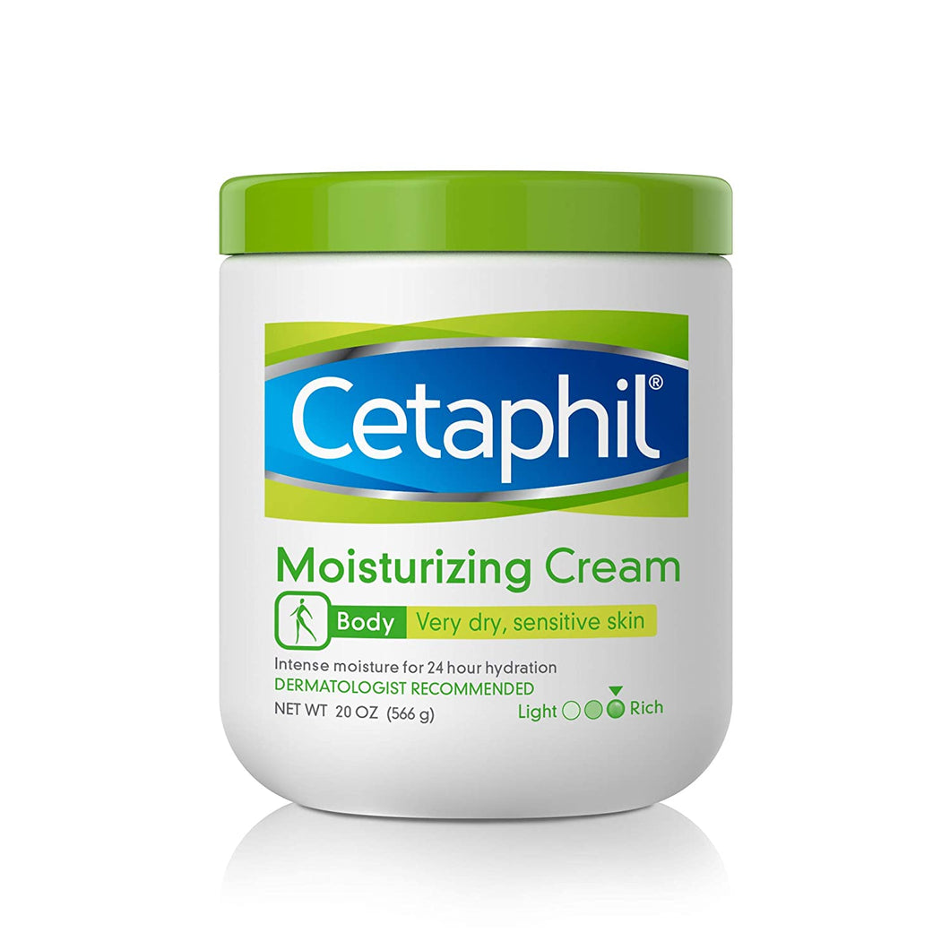 Cetaphil Moisturizing Cream Hydrating Moisturizer For Dry To Very Dry, Sensitive Skin Body Cream Completely Restores Skin Barrier Almond, 20 Ounce