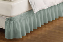 Load image into Gallery viewer, Easy Fit Wrap Around Solid Ruffled Bed Skirt