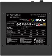 Load image into Gallery viewer, Thermaltake Toughpower Grand RGB 750W 80+ Gold Smart Zero 256-Color RGB Fan Fully Modular Power Supply 10 YR Warranty
