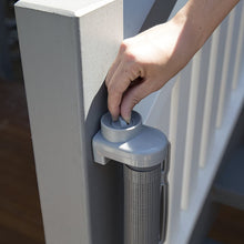 Load image into Gallery viewer, Perma Child Safety Outdoor Retractable Baby Gate, Extra Wide up to 71”, Gray