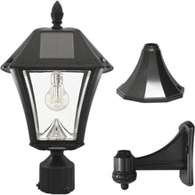 Load image into Gallery viewer, Gama Sonic Baytown II Bulb Solar Light with GS Light Bulb- Wall/Pier/3&quot; Fitter Mounts