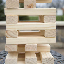 Load image into Gallery viewer, Hey! Play! Nontraditional Giant Wooden Blocks Tower Stacking Game
