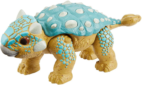 Jurassic World Camp Cretaceous Attack Pack Ankylosaurus Bumpy Dinosaur Figure with 5 Articulation Points, Realistic Sculpting & Texture; for Ages 4 Years Old & Up
