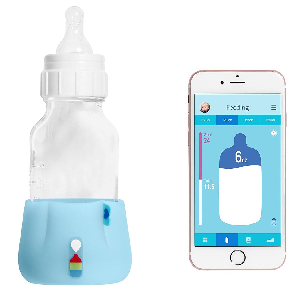 BlueSmart mia (Blue) Smart Baby Feeding Monitor - Track & Analyze Baby's Feeding in Real-Time