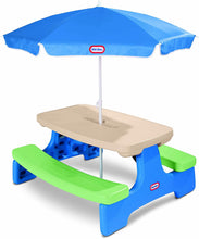 Load image into Gallery viewer, Little Tikes Easy Store Picnic Table with Umbrella