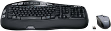 Load image into Gallery viewer, Logitech MK550 Wireless Wave Keyboard and Mouse Combo - Includes Keyboard and Mouse, Long Battery Life, Ergonomic Wave Design - Black