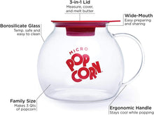 Load image into Gallery viewer, Original Microwave Micro-Pop Popcorn Popper, Borosilicate Glass, 3-in-1 Silicone Lid, Dishwasher Safe, BPA Free, 3 Quart