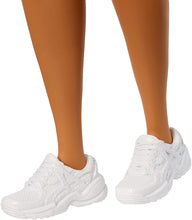 Load image into Gallery viewer, Barbie Fashionistas Doll with Long Rainbow Hair Wearing Sweatshirt Dress and Accessories, for 3 to 8 Year Olds