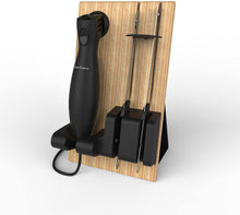 Load image into Gallery viewer, Electric Carving Knife Set with 2 Stainless Steel Blades, Comfort Grip Handle and Wood Storage Block For Slicing Bread, Meat, Etc By Classic Cuisine