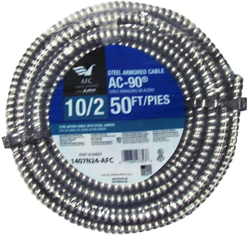 50 ft. 10/2 BX/AC-90 Armored Electrical Cable