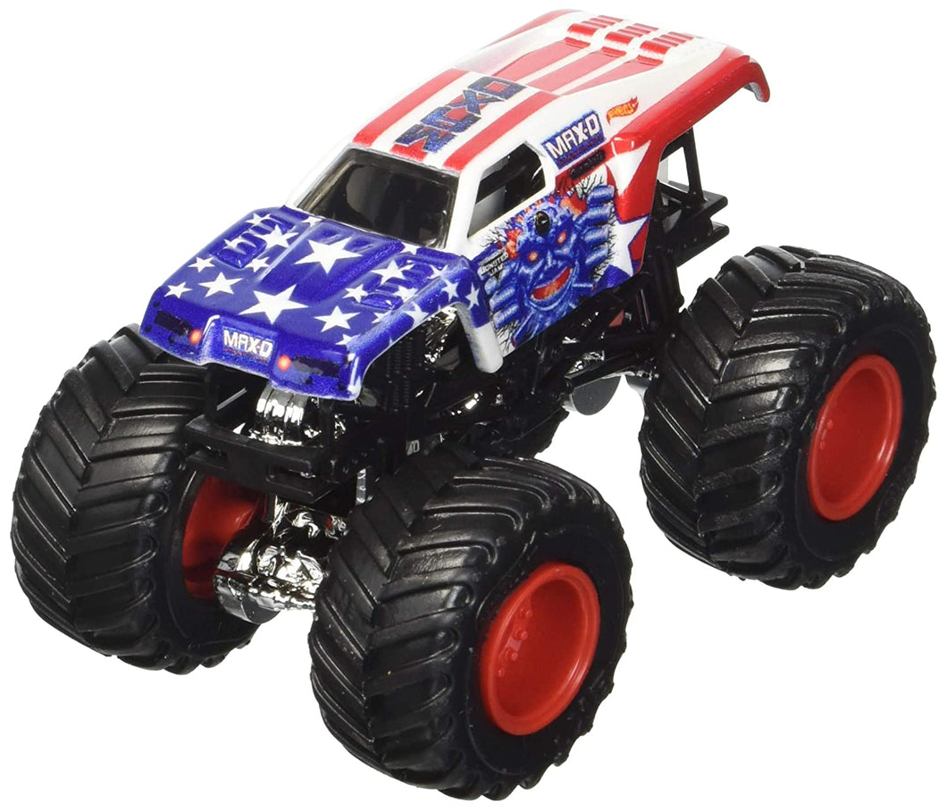 Hot Wheels Monster Jam 2018 Stars and Stripes Max-D Maximum Destruction 1:64 Scale
