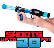Load image into Gallery viewer, Hog Wild Atomic Power Popper Battle Pack - Red and Blue Rapid Fire Foam Ball Blaster Guns - Shoots Up to 8 Foam Balls Each - 2 Player - 4+