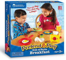 Load image into Gallery viewer, Learning Resources Pretend &amp; Play Rise &amp; Shine Breakfast, Play Food, Easter Gifts for Toddlers, 21 Pieces, Ages 3+