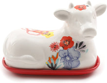 Load image into Gallery viewer, The Pioneer Woman"Flea Market" Cow Butter Dish