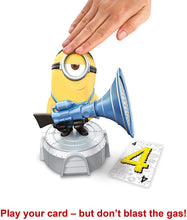 Load image into Gallery viewer, Minions: The Rise of Gru Gas Out Kids Game Featuring 56 Cards and Minion Fart Blaster, Gift for 5 Year Olds and Up