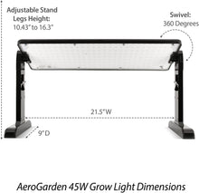 Load image into Gallery viewer, AeroGarden 45w LED Grow Light Panel, Black