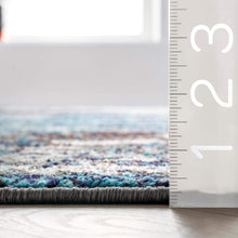 Load image into Gallery viewer, nuLOOM Haydee Abstract Area Rug, 4' x 6', Blue