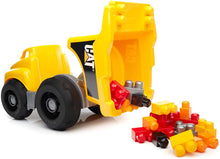Load image into Gallery viewer, Mega Bloks CAT Large Dump Truck with Big Building Blocks, Building Toys for Toddlers (25 Pieces) [Styles May Vary]