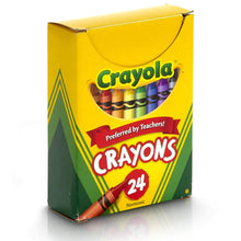 Load image into Gallery viewer, Crayola BIN24BN Crayons, Reg Size, 24 Per Box, 12 Boxes