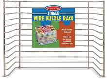 Load image into Gallery viewer, Melissa &amp; Doug Puzzle Storage Rack - Wire Rack Holds 12 Puzzles