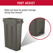 Load image into Gallery viewer, Suncast Commercial Narrow Trash Can Plastic