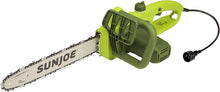 Load image into Gallery viewer, Sun Joe SWJ599E 14-inch 9-Amp Tree Limb Master Electric Handheld Chainsaw with Low-Kickback