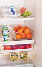 Load image into Gallery viewer, Copco 5224370 Kitchen Storage Organizer Deep Bin with Built-In Handles, for Pantries, Cabinets, Shelves, Refrigerator, Freezer - BPA Free, Food Safe 14.8” x 8.2” x 4.2” Clear