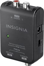 Load image into Gallery viewer, Insignia Optical/Coaxial Digital-to-Analog Converter - Black