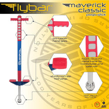 Load image into Gallery viewer, Flybar Foam Maverick Pogo Stick for Kids Ages 5+, Weights 40 to 80 Pounds by The Original Pogo Stick Company