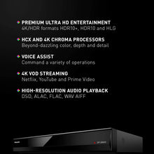 Load image into Gallery viewer, Panasonic 4K Ultra HD Blu-ray Player with HDR10, HDR10+ and Hybrid Log-Gamma (HLG) Playback, Hi-Res Sound, 4K VOD Streaming and Voice Assist – Black (DP-UB420)