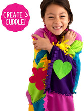Load image into Gallery viewer, Made By Me Easy to Knot Quilt Making Kit by Horizon Group USA, No Sewing, No Cutting, 59 in. x 39 in. Fleece Blanket, Pre-Cut Squares &amp; Felt Decals (57964F)