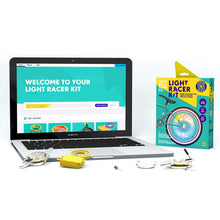 Load image into Gallery viewer, Tech Will Save Us, Light Racer Kit, Educational STEM Toy, Ages 8 &amp; Up, Yellow
