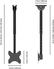 Load image into Gallery viewer, Promounts Apex Large Ceiling TV Wall Mount Bracket for 37 to 80 inch with HDMI &amp; Bubble Level