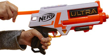 Load image into Gallery viewer, NERF Ultra Four Dart Blaster -- 4 Ultra Darts, Single-Shot Blasting, 2-Dart Storage -- Compatible Only Ultra Darts